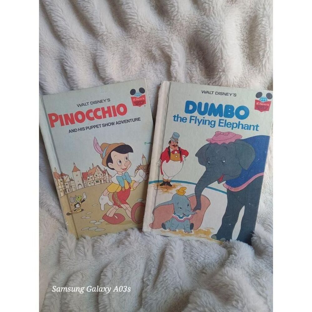 Vintage Walt‎ Disney Dumbo and Pinocchio Books